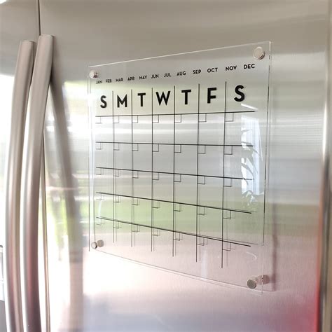 Acrylic Calendar For Fridge